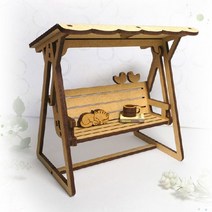 조립식 나무 미니어처 벤치그네 DIY 초등학생생일선물 미니어처 조립식미니어쳐 인테리어소품 미니어처만들기, 상세페이지 참조