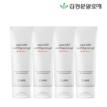 김정문알로에 큐어 마일드 수딩 선젤 선크림 60ml 4개, 단품
