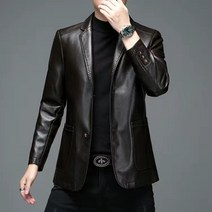 남자 가죽 잠바 라이더 비즈니스 자켓 정장 부드러운 양가죽 양모 겨울 남성 아우터