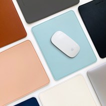 국내제작 가죽 사각 마우스패드 논슬립 받침대 사무용, 사각마우스패드_클래식브라운