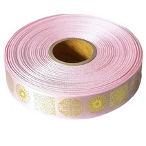 [서문포장] 전통문양 배씨리본(50yd), 15mm, 핑크