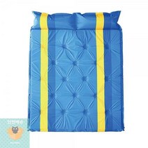캠핑 자충식 접이식 에어매트 에어배드 192x132x3cm, 블루