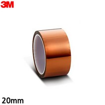 3M 캡톤테이프 폴리이미드 내열 내화학 마스킹 폭20mm +GraeMall