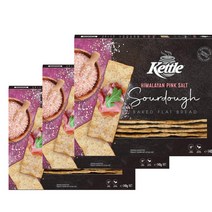 케틀 사워도우 베이크 플랫 빵 히말라야 핑크 소금 호주 스낵 140g 3팩 Kettle Sourdough Baked Flat Bread Himalayan Pink Salt