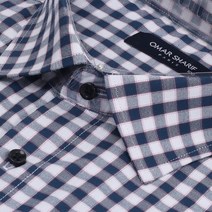 스타일도사 남자와이셔츠 남성긴팔셔츠 일자핏 95부터 115 120 빅사이즈 정장 체크셔츠 오마샤리프