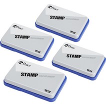 피스 스탬프 청색, 4개