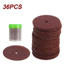UYANGG Dremel 액세서리 24mm 연마 디스크 커팅 강화 컷 오프 그라인딩 휠 회전 블레이드 커터 도구 36pc, 빨간