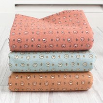 자투리 대폭 면기모 융원단 목화꽃 택1, 대폭 면기모 융원단 목화꽃 브라운