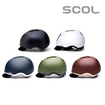 스콜 플레이 어반 자전거헬멧 전기자전거, 퓨어 화이트 / L (58~62cm)