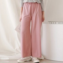 [올리비에클로짓(OLIVIERs CLOSET)] [올리비에스클로젯] 밴딩 골지 와이드팬츠_