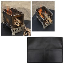 TTMK 방염포 큐그릴화로대 M 캠핑 방열시트 취사 석쇠 방염매트 불멍, 1개, 1개