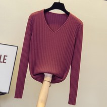 빅사이즈 여성 봄옷 브이넥 니트 통통 동생 루즈핏 스웨터 레깅스
