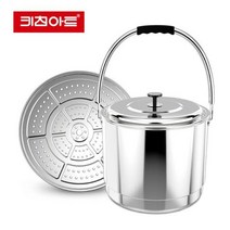 지벤 스텐 들통 30cm 찜통 곰솥 빨래 급식 삶기 소도와 냄비 양은 위생용기 국통, 단품