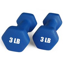포트존 네오프렌 덤벨 2개 세트와 호환되는 10가지 색상 옵션 0.5-6.8kg 미끄럼방지 롤 방지 육각 모양, 02-Pound Pair, Dark Blue