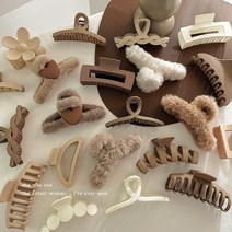 단발묶기 보브단발 붙임머리스타일링 머리 장식 세트 여성 패션 발톱 클립 커피 블랙 아크릴 큰 머리핀 헤어 악세서리 어, [28] 3조각,피스 30