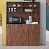 유로 홈까페장 주방가전정리 1200문수납장 DIY 상부장, 딥그린