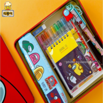 초등학교 1학년준비물 예비초등 어몽어스 문구세트 틴박스 생일선물 단체 새학기준비물 랜덤