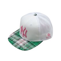 MLB 키즈 체크 메쉬 스냅백 72CPMD911-50G