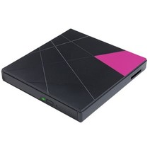 블루레이플레이어 블루레이 blu-ray 4k cd dvd 플레이어 usb 외부 광 드라이브 버너 usb3.0 + type-c 버너 지원 sd 카드 u 디스크 pc mac 노트북, 검은색