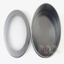 일비 원형 틴케이스 소품정리 원형쿠키통 방산시장캔들, 90x60mm - 투명창