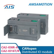 AMSAMOTION-CANopen 버스 원격 분산 IO 모듈 슈나이더 델타 Xinje PLC 컨트롤러용 산업용 아날로그 RS485, 03 CA2-IO16T