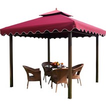 조립식 원두막 정자 가격 모의 야외 통나무집 안뜰 정원 농가 농가 텐트 야외 철 사방