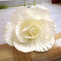 자이언트 플라워 80CM 자이언트 PE 폼 장미 인공 꽃 웨딩 장식 벽 도로 인용 무대 파티 정원, 16 White 1_02 50CM