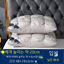 5성급 호텔 배게 침구 2개 세트 편안한 숙면 마약 기절 목디스크 도움 퀄팅 다운 포근한 고급 모던 메모리솜 쫀쫀푹신 솜 푹잠 필로우 가성비 부모님 크리스마스 선물 추천, 트위스트 그레이 입체[낮은 베개]페어