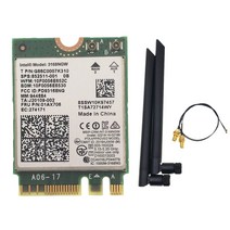인텔 3168 AC 무선 듀얼 밴드 433mbps 네트워크 카드 3168ngw Ngff M.2 802.11ac Wifi 지원 블루투스 4.2, 01 With 6dbi antenna