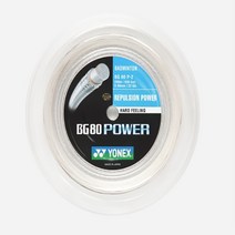 요넥스 정품 배드민턴 스트링 거트 BG80POWER 200M 화이트, 화이트 200M