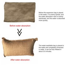 수방용모래주머니 홍수 제어 SAP 폴리머 직조 가방 자동 물 흡수 자체 팽창 황마 라이트 백 제어용