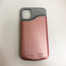 리아 대용량 아이폰 11 PRO MAX 전용 고속 충전 보조 배터리 일체형 케이스, 핑크, 아이폰11