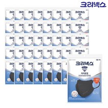 땡큐온 크리넥스 라이트핏 KF80 마스크 블랙 대형1매 x40개, 단품
