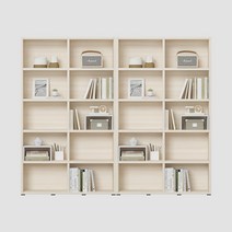 한샘 샘 와이드 책장 5단 120cm 시공 2set, 라이트메이플(C)