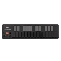 KORG 스테디셀러 USB MIDI 키보드 nanoKEY2 BK 블랙 음악 제작 DTM 컴팩트 설계로 운반에 최적 곧 시작할 수 있는 소프트웨어 라이센스 포함 25열쇠