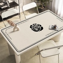 가죽 식탁매트 식탁 테이블 책상 보호필름 유리대용 가죽 방수 식탁매트, 80x150cm, D