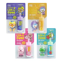 뽀로로 립큐어 2.5g 1개/캐릭터 피규어 어린이 유아 보습 립밤 립케어, 패티(바나나향)