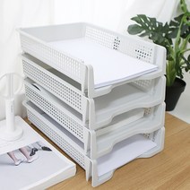 VJSLVKSL 트레이 사무실 문구 데스크 A4 정리함 서류 보관함 1P 재고317EA, 퍼니파니쿠팡 가로 블랙