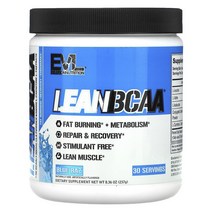 EVLUTIONNUTRITION 린 BCAA 블루 라즈 맛, 237g, 1개