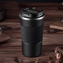 영국 ENO 보온보냉 세라믹내장 스테인리스스틸 텀블러 500ml, 미디어라이트 블랙