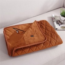 전기 온열매트 겨울 대형 담요 usb 전원 은행 침대 따뜻한 usb 가열 담요 바디, 갈색, 100x140cm 지퍼