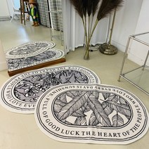 북유럽 욕실발매트 발닦개, B타입(트로피칼/60cmx40cm)