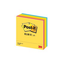 3M 포스트잇 큐브 노트 CT-654 형광(76x76mm)