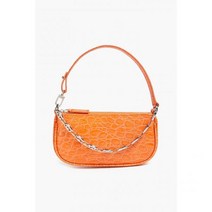 BY FAR Rachel croc-effect patent-leather 숄더 백117488