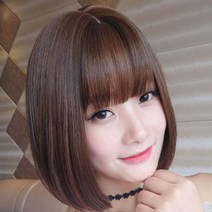 마틸다 칼단발 숏컷 가발 금발 단발 통가발, 본상품선택, 상아금발, 1개