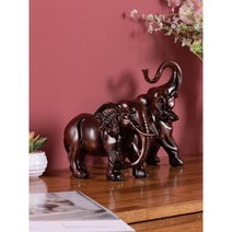 어르신 생신선물 장수기원 마블 코끼리커플 세트 창업선물 꾸미기 홈