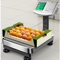 중량계 상업용 전자 저울 고정밀 과일 야채 가게 마트, 상세 페이지 참고, 상세 페이지 참고, 스틸버튼 - 대형화면 방수저울 60kg백라이트