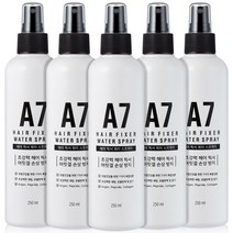 A7 워터 헤어스프레이 앞머리 헤어픽서 뿌리볼륨 스타일링 250ml, 5개