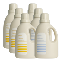 라브아 퍼퓸 초고농축 섬유유연제 1.5L 2종 세트, 프랑지파니앤가이악3개+화이트머스크앤앰버3개