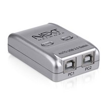 맘보케이블 USB 프린터 복합기 스캐너 데스크탑 노트북 연결 선택기 2대1 공유기, 블랙
